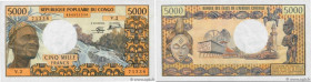 Country : CONGO 
Face Value : 5000 Francs  
Date : (1978) 
Period/Province/Bank : B.E.A.C. 
Department : République Populaire du Congo 
Catalogue refe...