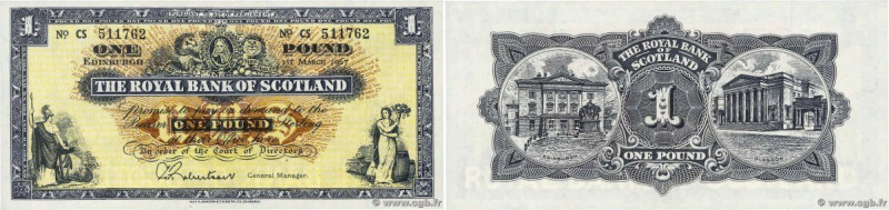 Country : SCOTLAND 
Face Value : 1 Pound  
Date : 01 mars 1967 
Period/Province/...