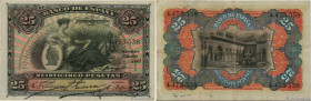 Country : SPAIN 
Face Value : 25 Pesetas  
Date : 15 juillet 1907 
Period/Province/Bank : Banco de Espana 
Catalogue reference : P.62a 
Alphabet - sig...