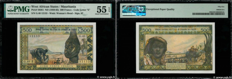 Country : WEST AFRICAN STATES 
Face Value : 500 Francs  
Date : (1970) 
Period/P...