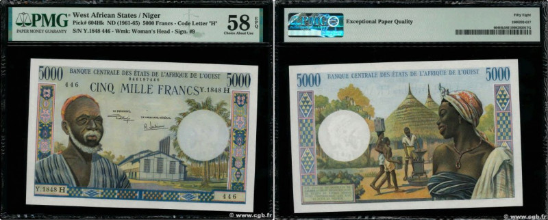 Country : WEST AFRICAN STATES 
Face Value : 5000 Francs  
Date : (1976) 
Period/...
