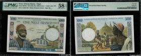 Country : WEST AFRICAN STATES 
Face Value : 5000 Francs  
Date : (1976) 
Period/Province/Bank : B.C.E.A.O. 
Department : Niger 
Catalogue reference : ...