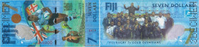 Country : FIJI 
Face Value : 7 Dollars Spécimen 
Date : 2016 
Period/Province/Bank : Reserve Bank of Fiji 
Catalogue reference : P.120s 
Alphabet - si...