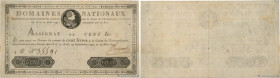 Country : FRANCE 
Face Value : 100 Livres  
Date : 19 juin 1791 
Period/Province/Bank : Assignats 
Catalogue reference : Ass.15a 
Additional reference...