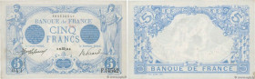 Country : FRANCE 
Face Value : 5 Francs BLEU  
Date : 23 octobre 1916 
Period/Province/Bank : Banque de France, XXe siècle 
Catalogue reference : F.02...