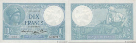 Country : FRANCE 
Face Value : 10 Francs MINERVE modifié  
Date : 12 octobre 1939 
Period/Province/Bank : Banque de France, XXe siècle 
Catalogue refe...