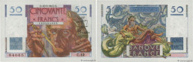 Country : FRANCE 
Face Value : 50 Francs LE VERRIER  
Date : 20 mars 1947 
Period/Province/Bank : Banque de France, XXe siècle 
Catalogue reference : ...