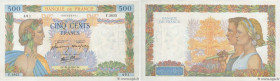 Country : FRANCE 
Face Value : 500 Francs LA PAIX  
Date : 30 octobre 1941 
Period/Province/Bank : Banque de France, XXe siècle 
Catalogue reference :...