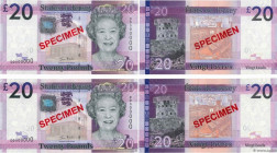 Country : JERSEY 
Face Value : 20 Pounds Spécimen 
Date : (2010) 
Period/Province/Bank : States of Jersey, Administration anglaise 
Catalogue referenc...