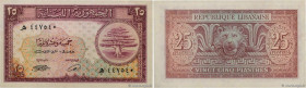 Country : LEBANON 
Face Value : 25 Piastres  
Date : 1950 
Period/Province/Bank : République Libanaise 
Catalogue reference : P.42 
Alphabet - signatu...