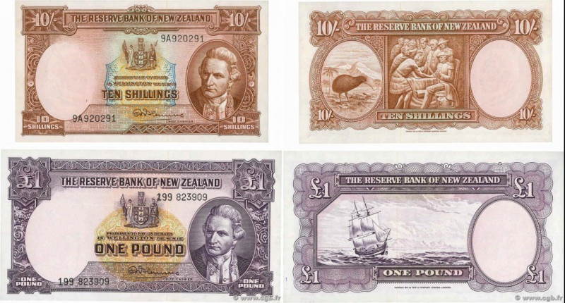 Country : NEW ZEALAND 
Face Value : 10 Shillings et 1 Pound Lot 
Date : (1960-19...