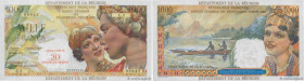 Country : REUNION ISLAND 
Face Value : 20 NF sur 1000 Francs  
Date : (1971) 
Period/Province/Bank : Institut d'Emission des Départements d'Outre Mer ...
