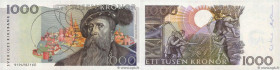 Country : SWEDEN 
Face Value : 1000 Kronor  
Date : (1999) 
Period/Province/Bank : Sveriges Riksbank 
Catalogue reference : P.60a 
Alphabet - signatur...