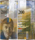 Country : SWITZERLAND 
Face Value : 200 Francs  
Date : 2006 
Period/Province/Bank : Banque Nationale Suisse 
Catalogue reference : P.73c 
Alphabet - ...