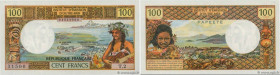 Country : TAHITI 
Face Value : 100 Francs  
Date : (1969) 
Period/Province/Bank : Institut d'Émission d'Outre-Mer 
Catalogue reference : P.23 
Additio...