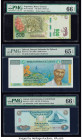 Argentina Banco Central 500 Pesos ND (2016) Pick UNL PMG Gem Uncirculated 66 EPQ; Djibouti Banque Nationale de Djibouti 10,000 Francs ND (1999) Pick 4...