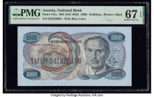 Austria Austrian National Bank 1000 Schilling 1961 (ND 1962) Pick 141a PMG Superb Gem Unc 67 EPQ. 

HID09801242017

© 2020 Heritage Auctions | All Rig...