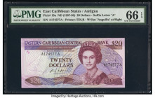 East Caribbean States Central Bank, Antigua 20 Dollars ND (1987-88) Pick 19a PMG Gem Uncirculated 66 EPQ. 

HID09801242017

© 2020 Heritage Auctions |...