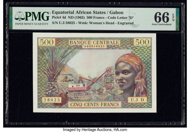 Equatorial African States Banque Centrale des Etats de l'Afrique Equatoriale 500...