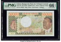 Gabon Banque des Etats de l'Afrique Centrale 10,000 Francs ND (1978) Pick 5b PMG Gem Uncirculated 66 EPQ. 

HID09801242017

© 2020 Heritage Auctions |...