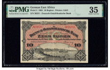 German East Africa Deutsch-Ostafrikanische Bank 10 Rupien 15.6.1905 Pick 2 PMG Choice Very Fine 35. 

HID09801242017

© 2020 Heritage Auctions | All R...