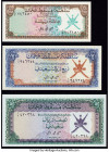 Oman Sultanate of Muscat and Oman 100 Baiza; 1/4; 1/2 Rial Saidi ND (1970) Pick 1, 2, 3 Three Examples Crisp Uncirculated (3). 

HID09801242017

© 202...