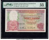 Scotland National Bank of Scotland Limited 20 Pounds 1.11.1957 Pick 263 PMG About Uncirculated 55. 

HID09801242017

© 2020 Heritage Auctions | All Ri...