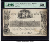 Scotland Union Bank of Dundee 5 Pounds ND (183x) Pick Unlisted Proof PMG About Uncirculated 50. Stained and tears. 

HID09801242017

© 2020 Heritage A...
