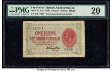 Seychelles Government of Seychelles 1 Rupee ND (1936) Pick 2f PMG Very Fine 20. 

HID09801242017

© 2020 Heritage Auctions | All Rights Reserved