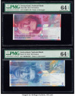 Switzerland National Bank 20; 100 Franken 2014; 2010 Pick 69h; 72i Two Examples PMG Choice Uncirculated 64 EPQ (2). 

HID09801242017

© 2020 Heritage ...