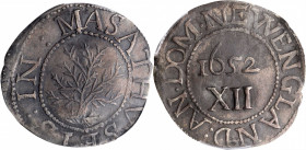 1652 Oak Tree Shilling. Noe-1, Salmon 1-A, W-430. Rarity-3. IN at Left. EF Details--Repaired (PCGS).

69.30 grains. Plenty of sharp detail remains thr...
