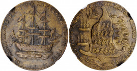 "1778-1779" (ca. 1780) Rhode Island Ship Medal. Betts-562, W-1730. Without Wreath Below Ship. Brass. EF-40 (NGC).

An appealing lightly circulated exa...
