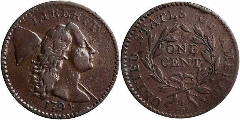 1794 Liberty Cap Cent. S-43. Rarity-2. Head of 1794. Very Fine.

Glossy deep che...