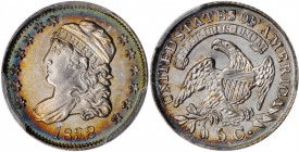 1832 Capped Bust Half Dime. LM-5. Rarity-1. MS-65 (PCGS).

This beautiful Gem is peripherally toned in vivid sea-green and reddish-apricot iridescence...