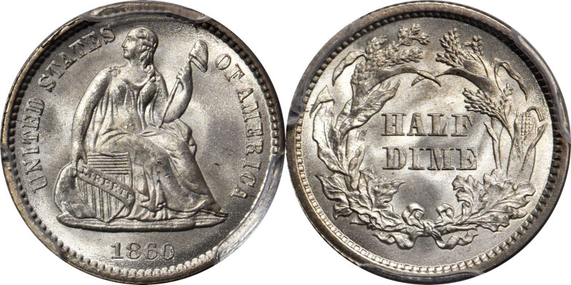 1860 Liberty Seated Half Dime. MS-67+ (PCGS). CAC.

This is a magnificent Superb...