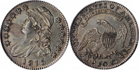 1815/2 Capped Bust Half Dollar. O-101a. Rarity-2. AU Details--Environmental Damage (PCGS).

Sharply defined overall, this rather appealing piece is ri...