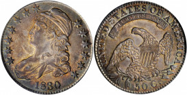 1830 Capped Bust Half Dollar. O-109. Rarity-3. Small 0. MS-61 (PCGS).

A pretty example with strong cartwheel luster and attractive album toning, with...