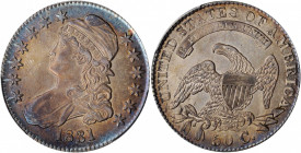 1831 Capped Bust Half Dollar. O-110. Rarity-2. MS-63 (PCGS).

Strikingly toned on the obverse with predominantly rich golden-orange framed by vivid bl...