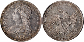 1836 Capped Bust Half Dollar. Reeded Edge. 50 CENTS. GR-1, the only known dies. Rarity-2. EF Details--Scratch (PCGS).

Here is a more affordable, yet ...