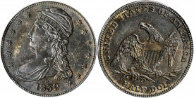 1839-O Capped Bust Half Dollar. Reeded Edge. HALF DOL. GR-1. Rarity-1. Repunched Mintmark. AU-53 (PCGS).

This issue is the second on which the New Or...