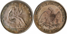 1855-S Liberty Seated Half Dollar. Arrows. WB-3. Rarity-5. EF Details--Cleaned (PCGS).

Demand for silver coins during the Gold Rush in California was...