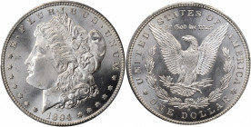 1894-S Morgan Silver Dollar. MS-65 (PCGS).

This gorgeous Gem exhibits decided semi-reflective tendencies in the fields that contrast appreciably with...