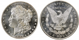 1897-S Morgan Silver Dollar. MS-64 DMPL (PCGS). OGH.

A sharply struck example of the date with mildly frosted motifs and nicely reflective fields. Ch...