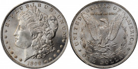 1899 Morgan Silver Dollar. MS-66+ (PCGS). CAC.

Beautiful surfaces are virtually pristine and display radiant satin luster. Brilliant with only the li...