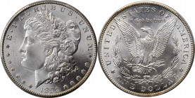 1899-O Morgan Silver Dollar. MS-67 (PCGS). CAC.

Brilliant satin to softly frosted surfaces approach numismatic perfection in an 1899-O dollar. Sharpl...