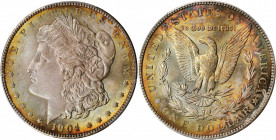 1904 Morgan Silver Dollar. MS-65+ (PCGS).

A richly toned premium Gem example of this better date Morgan dollar. Golden-orange and sea-green with vivi...