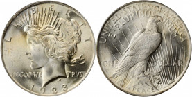 1923 Peace Silver Dollar. MS-67 (PCGS). CAC.

This enchanting Superb Gem is drenched in smooth, frosty mint luster. Fully struck with a light amount o...