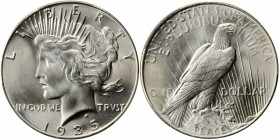 1935 Peace Silver Dollar. MS-66+ (PCGS). CAC.

This bright, satiny Gem numbers among the finest examples of the issue known to PCGS, making it a parti...