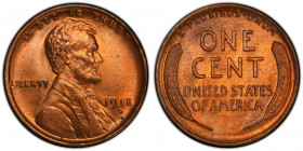 1918-D Lincoln Cent. MS-66 RD (PCGS).

This is a highly significant offering for the advanced Lincoln cent collector, a true condition rarity in a sur...