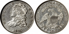 1830/29 Capped Bust Dime. JR-4. Rarity-7 as a Proof. Proof-63 (NGC).

This impressive rarity represents a significant find and fleeting bidding opport...